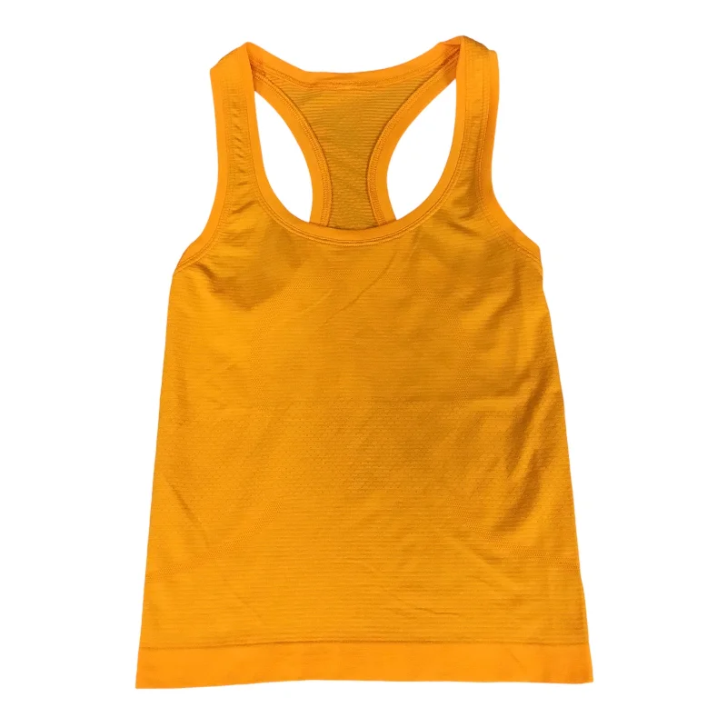 Athletic Tank Top By Lululemon In Orange, Size: 0