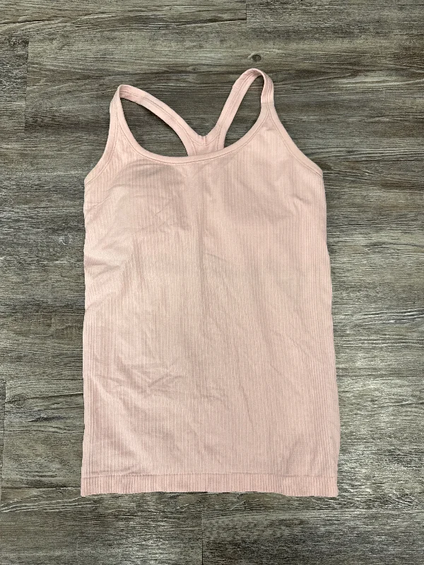 Athletic Tank Top By Lululemon In Pink, Size: 8