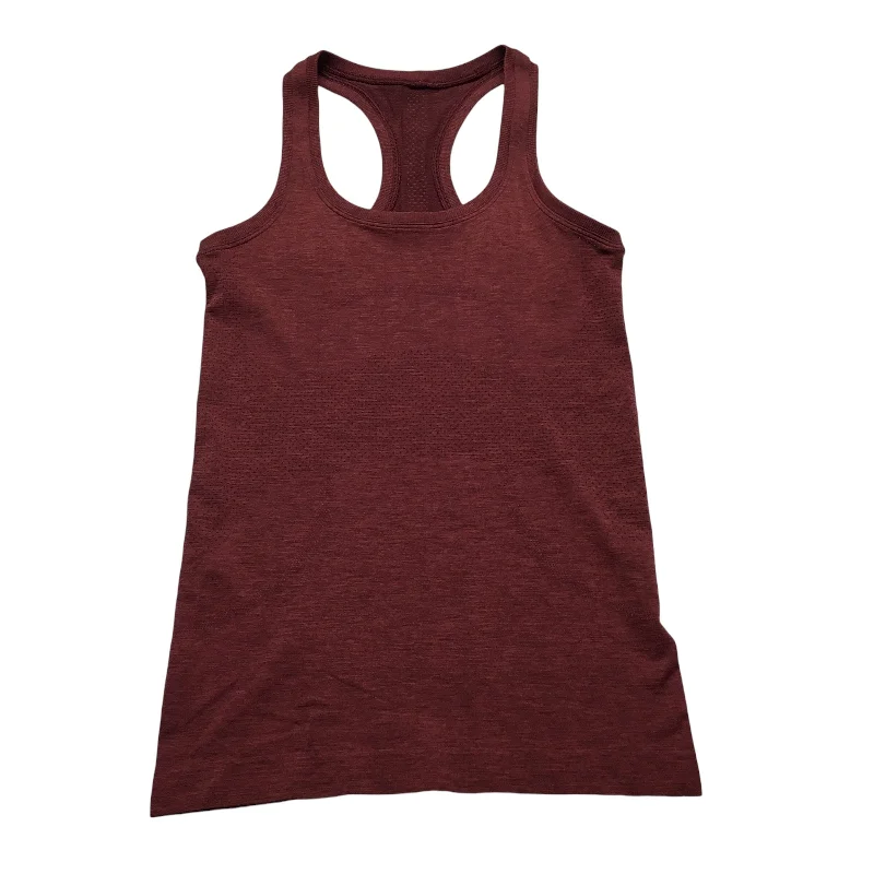 Athletic Tank Top By Lululemon In Red, Size: 2