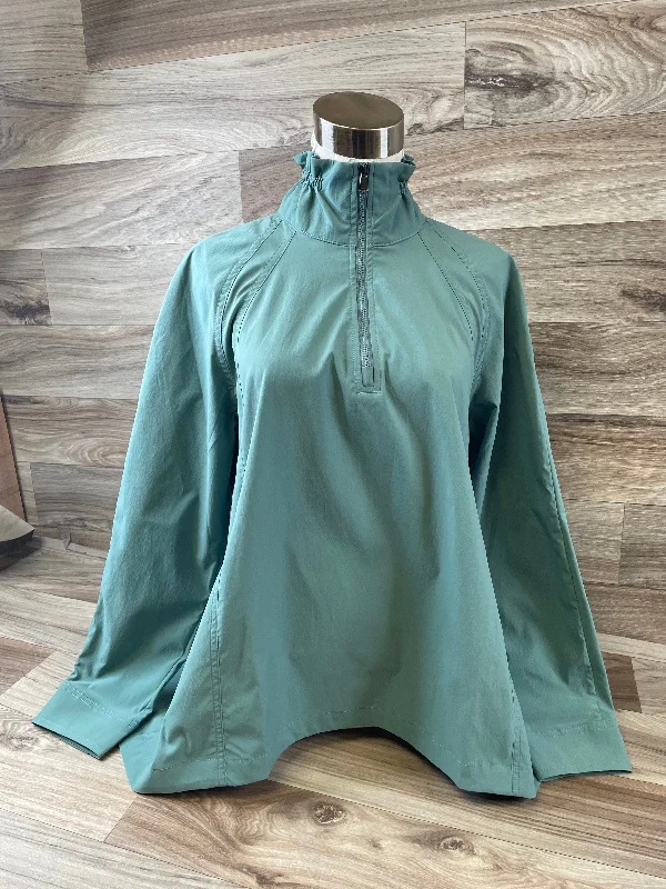 Athletic Top Long Sleeve Collar By Athleta In Green, Size: Xs