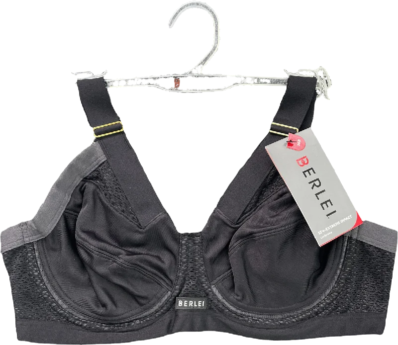 Berlei Black Extreme Impact  Ultimate Support Underwire Sports Bra UK 32B