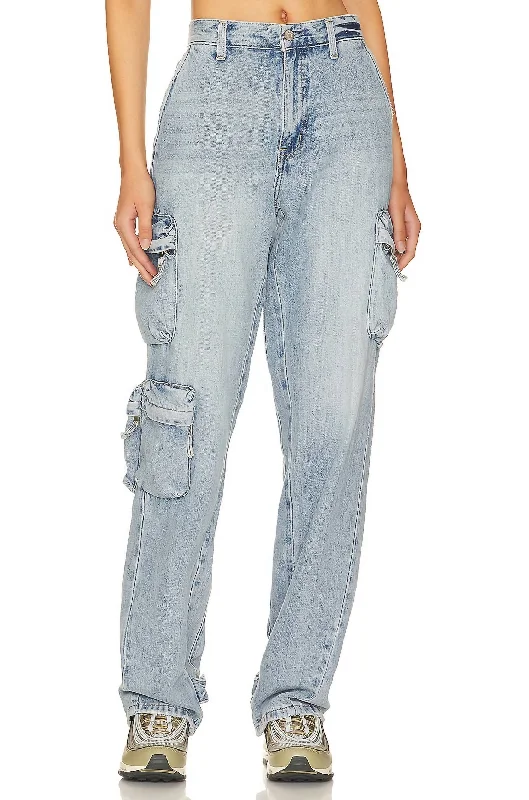 Bobbie Mid Rise Loose Straight Jean In Varsity