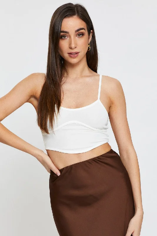 Brown Crop Top