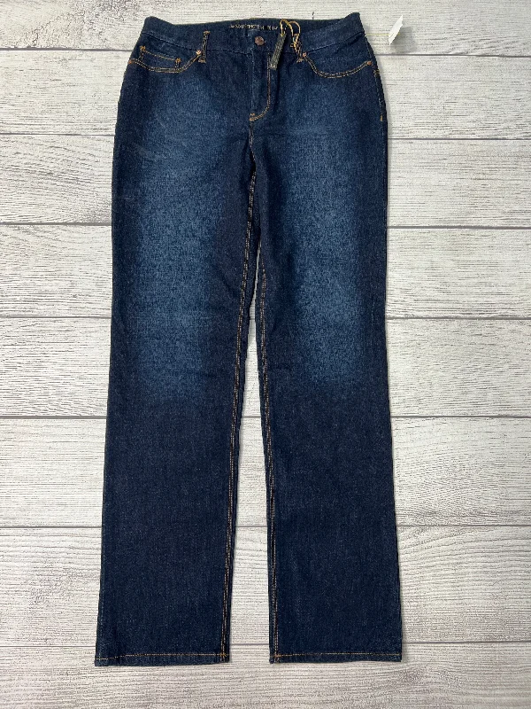 Jeans Straight By Chicos In Blue, Size: 10