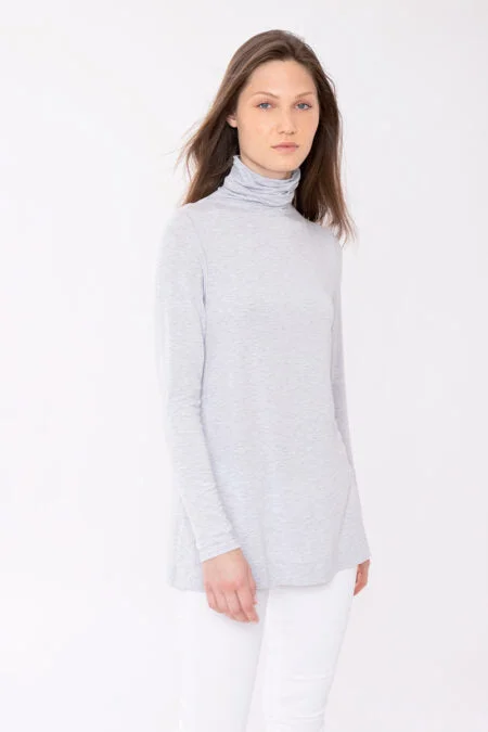 Kinross Cashmere Scrunchneck Tunic