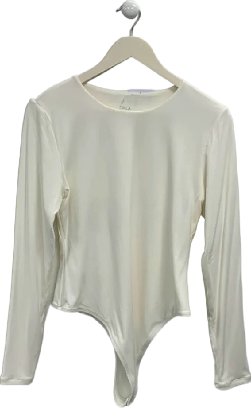 TALA White Long Sleeve Bodysuit XL