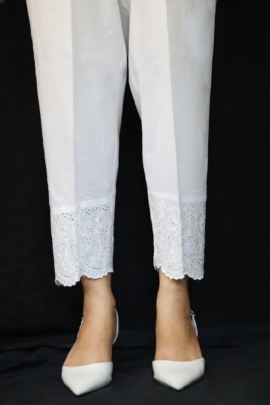 Embroidered Cambric Pants