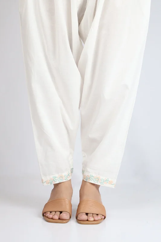 Embroidered Cambric Pant