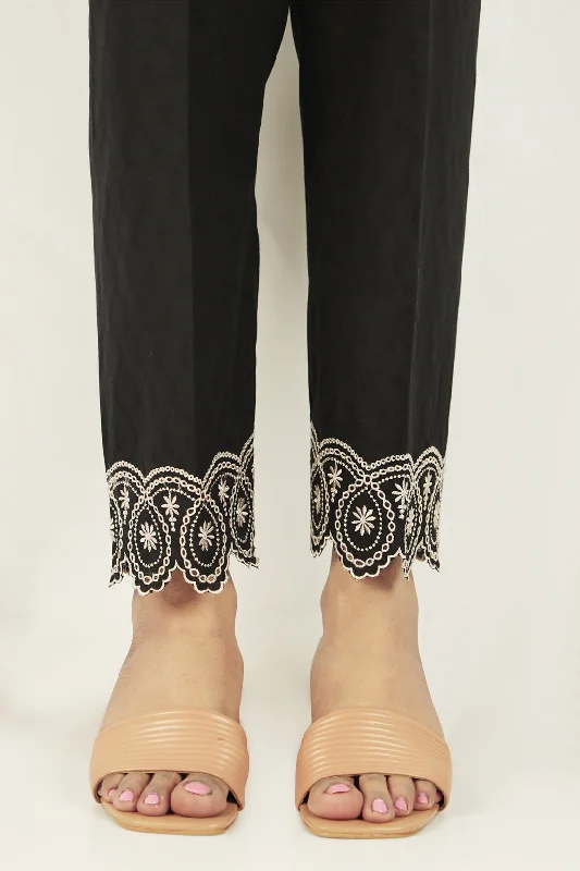 Embroidered Cotton Jacquard Pant