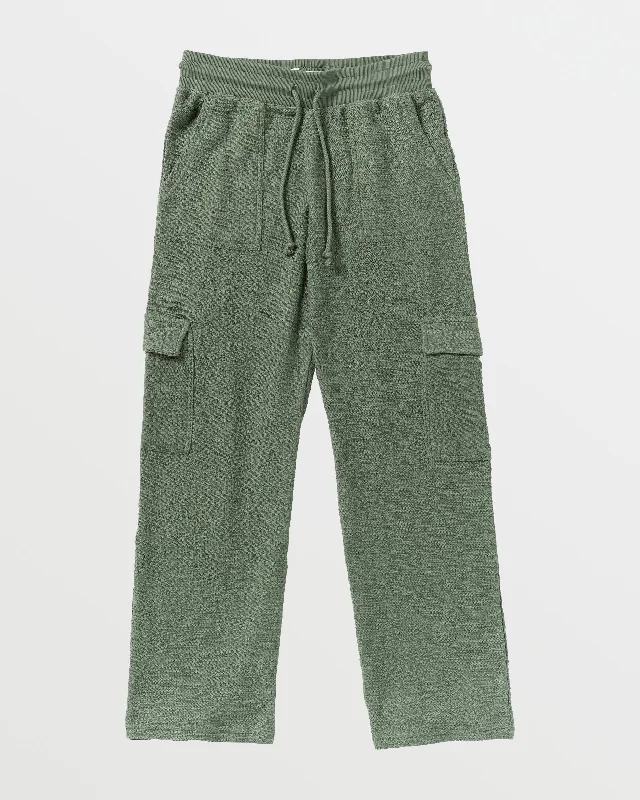 Off The Hook Cargo Sweat Pants - Agave Green