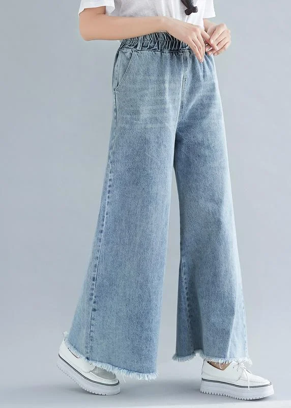 Women's Elastic Waist Wide Leg Pants