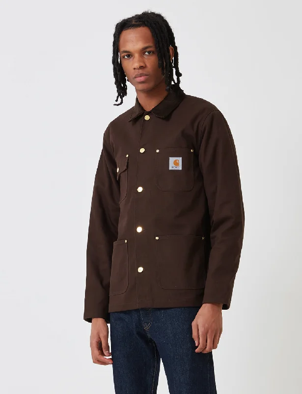 Carhartt-WIP Michigan Chore Jacket (Blanket Lined) - Tobacco Brown