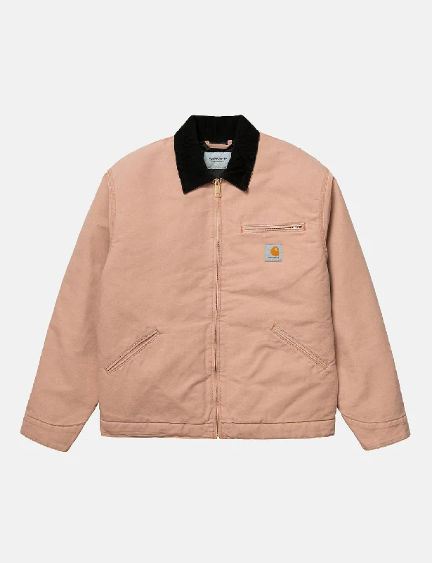 Carhartt-WIP OG Detroit Jacket (Organic Cotton) - Dusty Hamilton Brown/Black