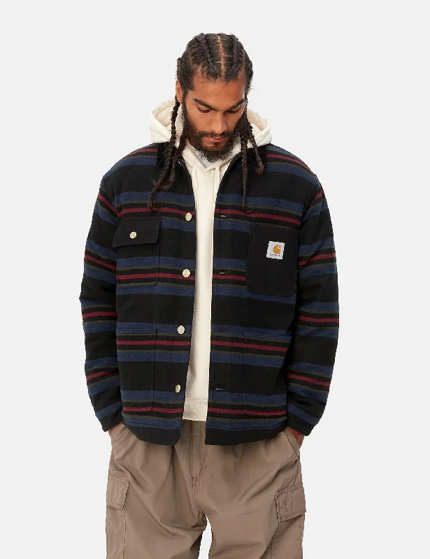 Carhartt-WIP Oregon Jacket (Starco Stripe) - Black