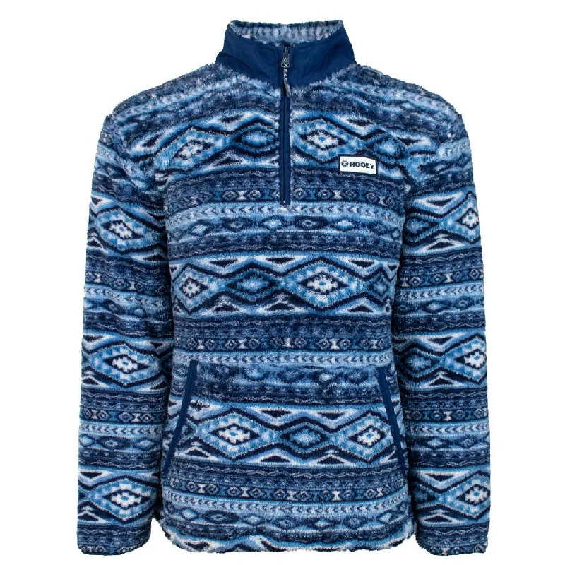 "Hooey Fleece Pullover" Navy/Aztec