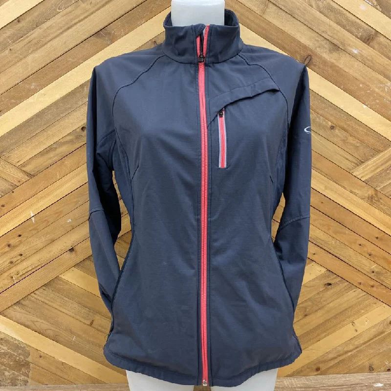 icebreaker - Women's Hybrid Softshell Jacket - MSRP comp $338: Grey/Navy-women-LG