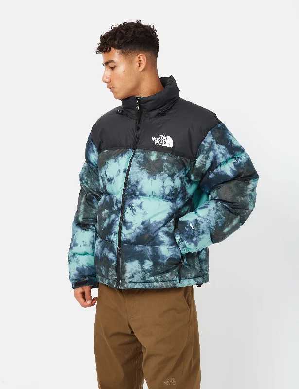 North Face 1996 Printed Retro Nuptse Jacket - Wasabi Ice Dye