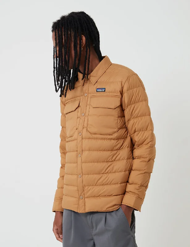 Patagonia Silent Down Shirt Jacket - Nest Brown