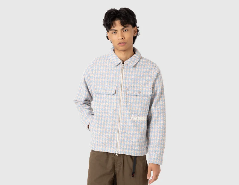 Pleasures Folklore Plaid Work Jacket / Powder Blue