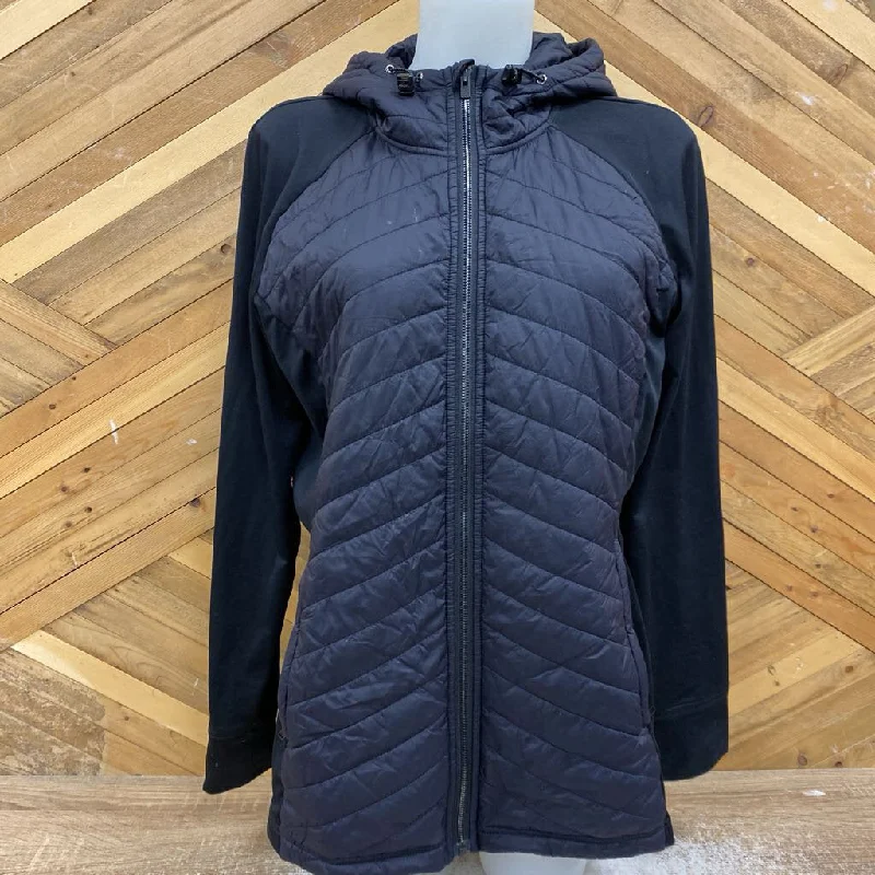 Shambhala - Women's Hybrid Insulated Jacket - MSRP comp $100: Grey / Black-women-LG