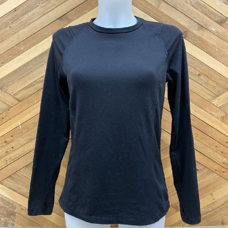 Spyder - Women's L/S Fleece-Lined Baselayer Top: Black-women-SM