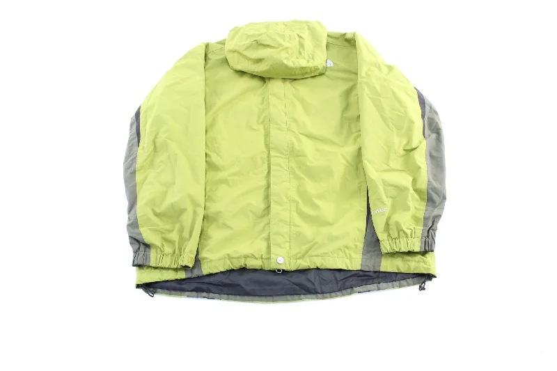 The North Face Embroidered Logo Grey & Green Zip Up Jacket