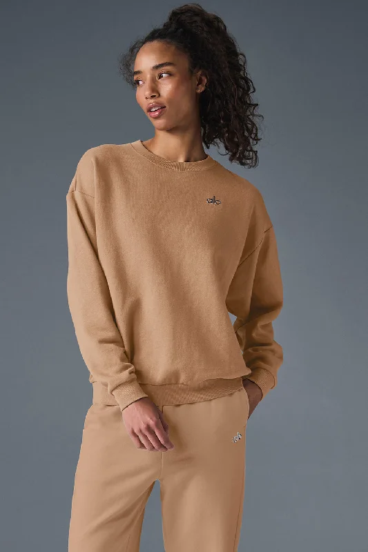 Accolade Crew Neck Pullover - Toasted Almond