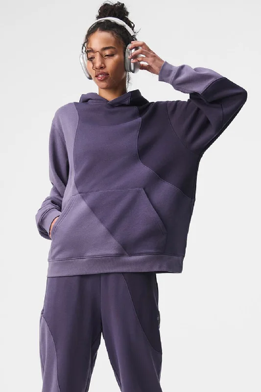 Make Waves Hoodie - Italian Plum Tonal