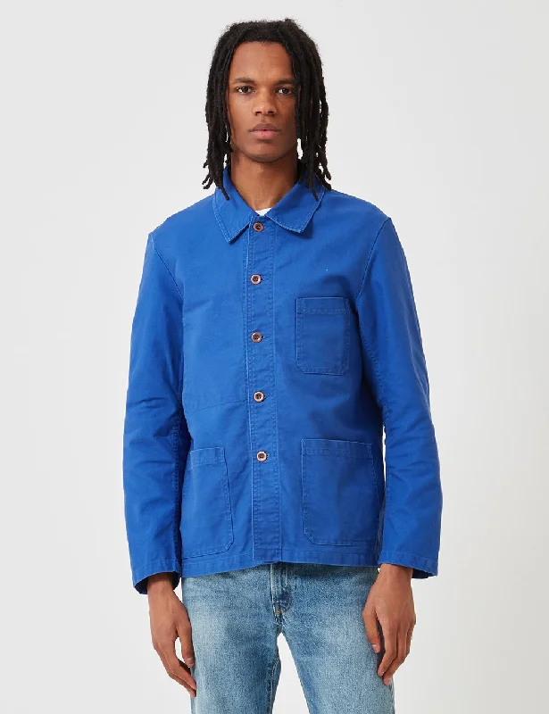 Vetra French Workwear Jacket Short (Dungaree Wash Twill) - Bugatti Blue