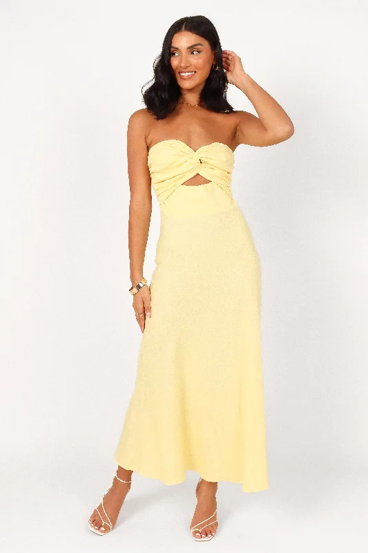 Rosetta Dress - Lemon