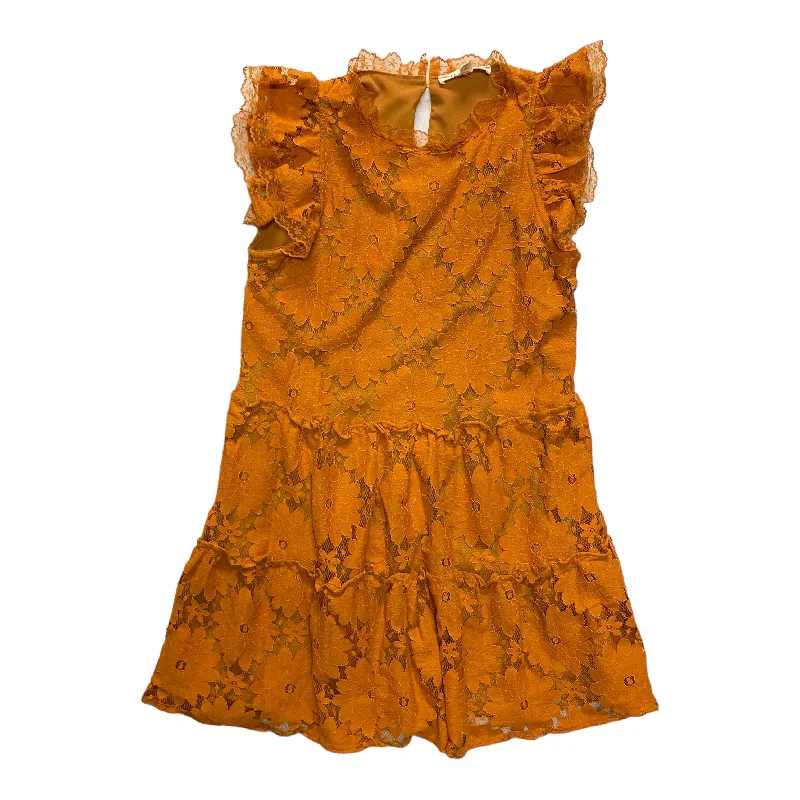 Dress Casual Midi By Blue Tassel In Orange, Size: M