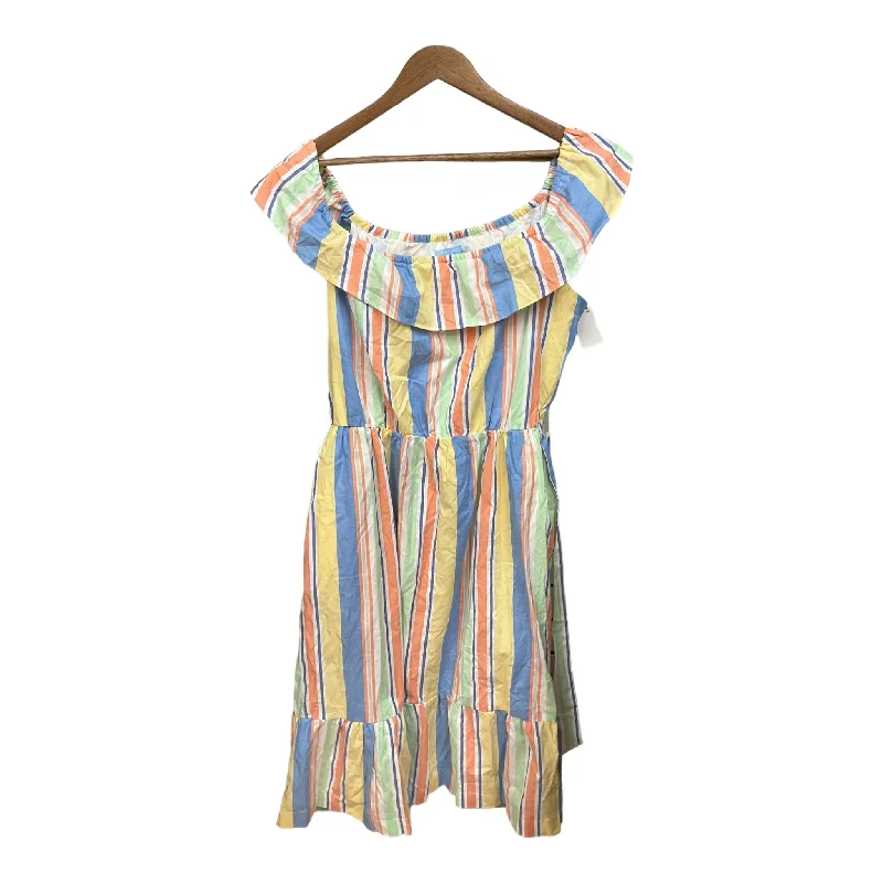 Dress Casual Midi By Draper James In Striped Pattern, Size: Xl