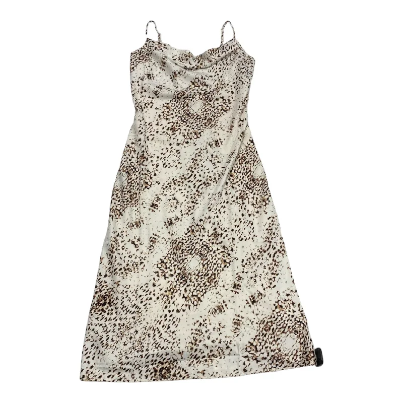 Dress Casual Midi By Express In Animal Print, Size: Xs