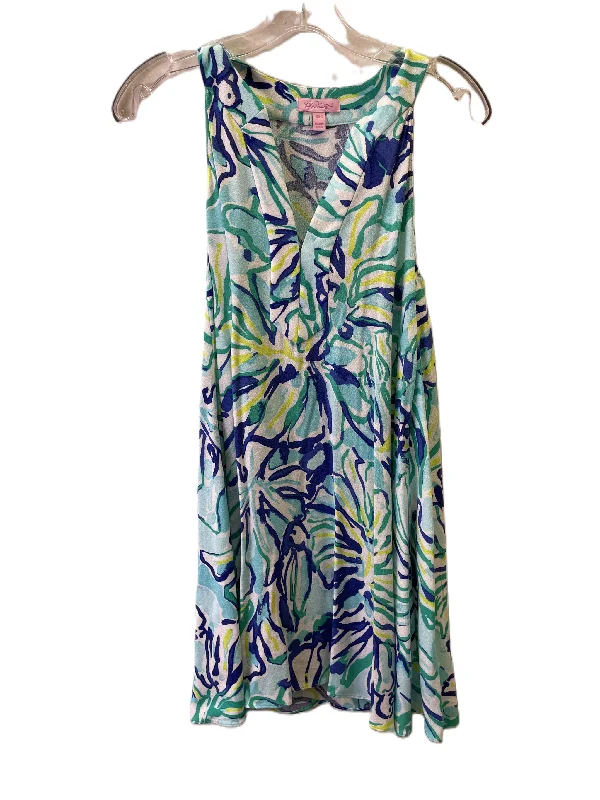 Dress Casual Midi By Lilly Pulitzer In Blue, Size: Xs