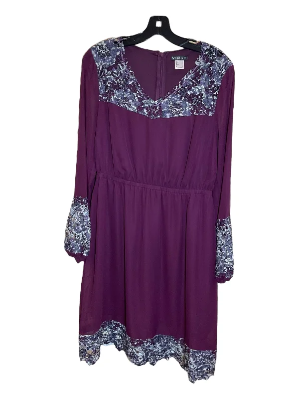 Dress Casual Midi By Venus In Purple, Size: M