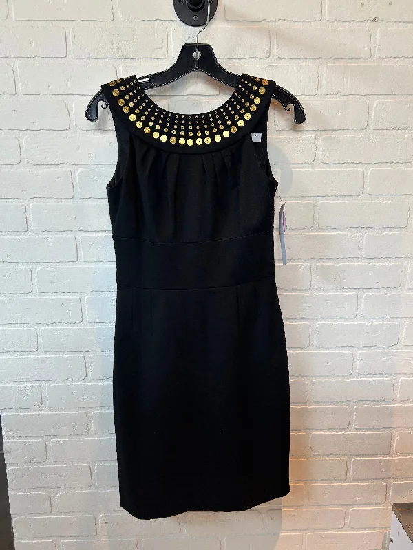 Dress Party Midi By Trina Turk In Black & Gold, Size: S