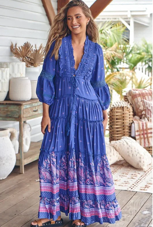 Celestial Print Tae Maxi Dress