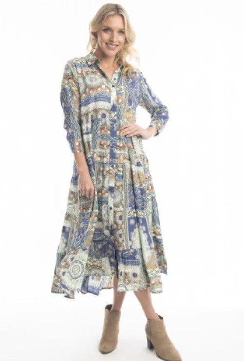 Mewar Maxi print dress