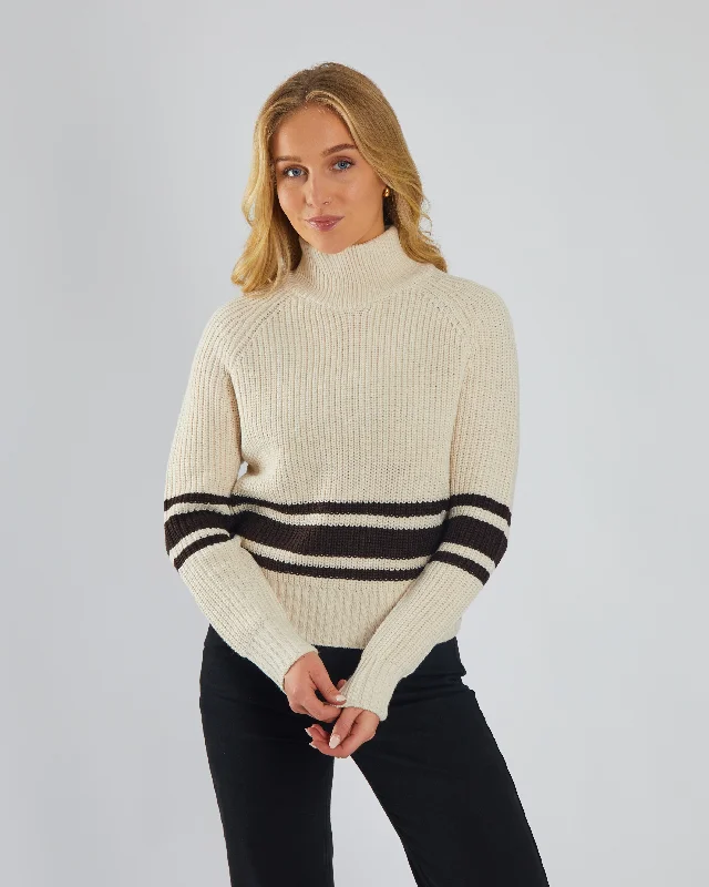 Millie Knit Stone White