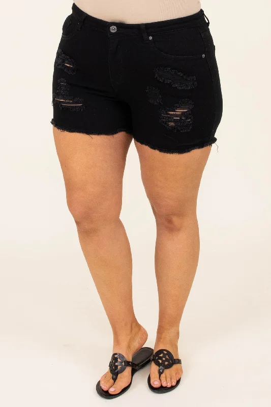 Midnight Dance Shorts, Black