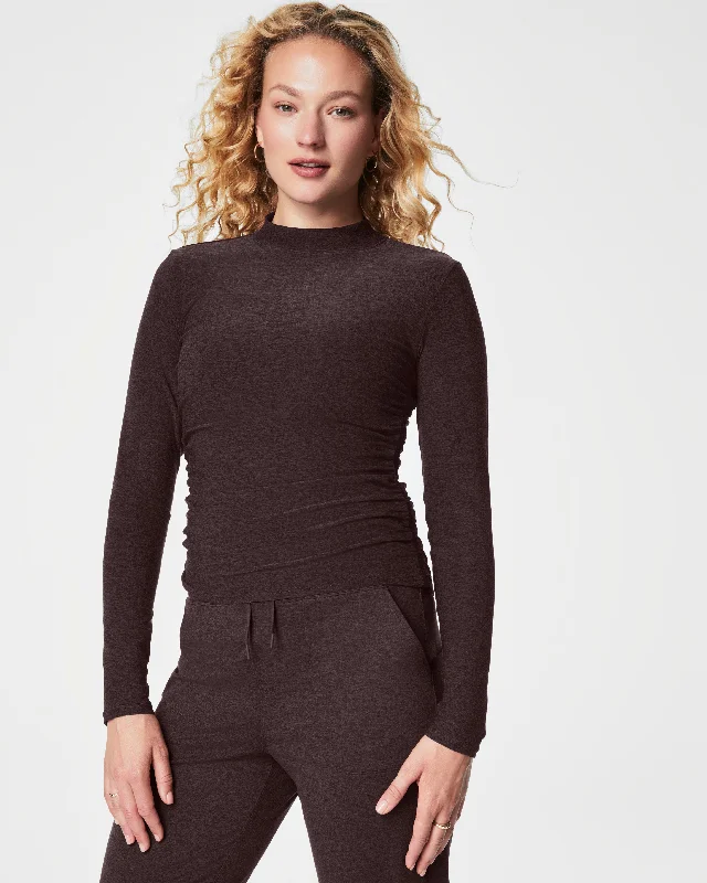 SPANX® SoftStretch Long Sleeve Mockneck Top